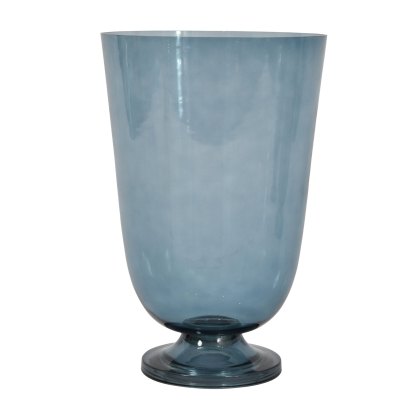 Calm Neutral - Grace Sky Blue Glass Hurricane Large Calm Neutral - Grace Sky Blue Glass Hurricane Large