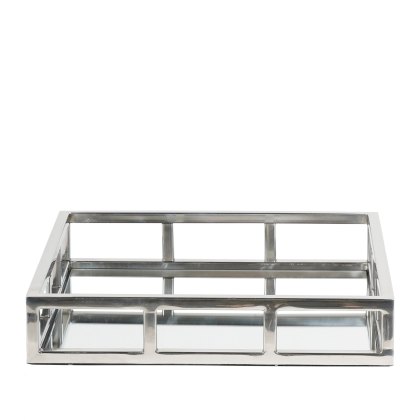 Midnight Mayfair - Shiny Finish Medium Square Mirror Tray 35cm