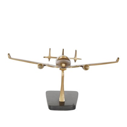 Urban Botanic - Columbia Lockheed Constellation Antique Brass finish Aeroplane on Granite