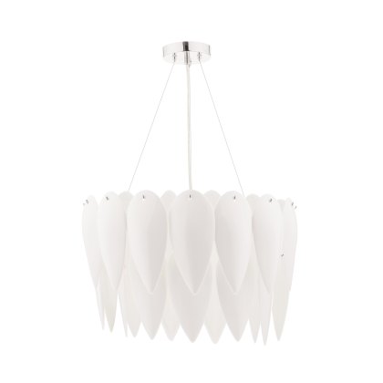 Dar - Phillipa 3 Light Pendant (White Ceramic)