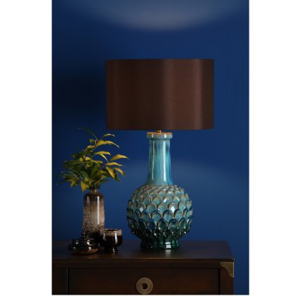 Dar - Edlyn Table Lamp Blue Reactive Glaze Base Only