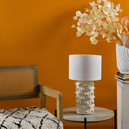 Dar - Georgina Table Lamp White With Shade