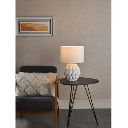 Dar - Idonia Table Lamp White With Shade