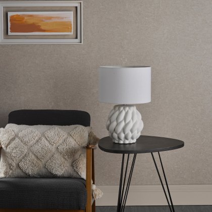 Dar - Idonia Table Lamp White With Shade