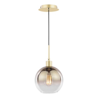 Dar - Lycia Pendant Polished Gold and Gold Ombre Glass
