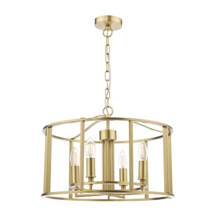 Dar - Myka 4 Light Pendant Bronze