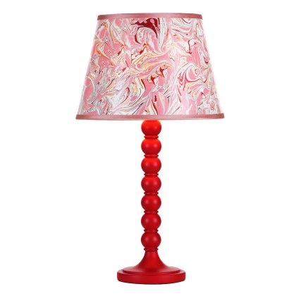 Dar - Spool Table Lamp Red Base