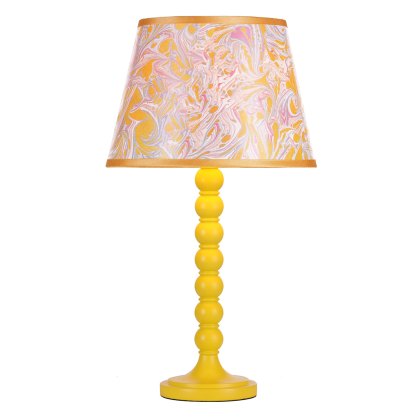 Dar - Spool Table Lamp Yellow Base