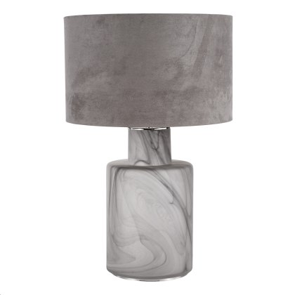 Dar - Wanda Table Lamp Smoked Black Glass Dar - Wanda Table Lamp Smoked Black Glass