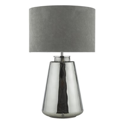 Dar - Wycliffe Table Lamp (Smoked Glass)