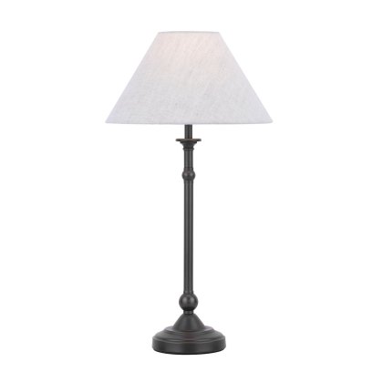 Laura Ashley - Ludchurch Table Lamp Industrial Black With Shade