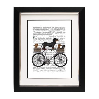 Figures and Florals - Dachshund on Bicycle Figures and Florals - Dachshund on Bicycle