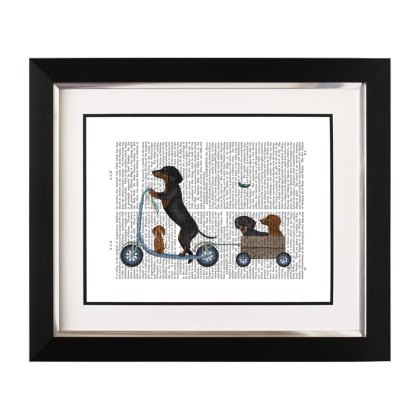 Figures and Florals - Dachshund Scooter Figures and Florals - Dachshund Scooter