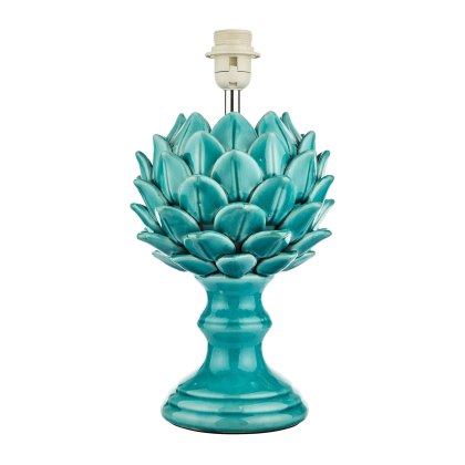 Dar - Violetta Table Lamp Blue Ceramic Base
