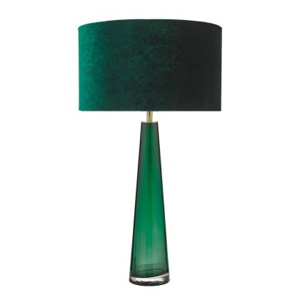 Dar - Samara Table Lamp Green Glass With Shade
