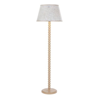 Dar - Spool Floor Lamp Gloss Taupe Base