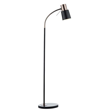 Dar - Bond Task Floor Lamp Black Copper