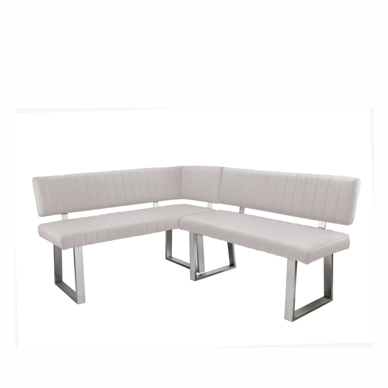Classic Furniture Athens - Left Hand Facing Corner Bench (Light Grey PU)