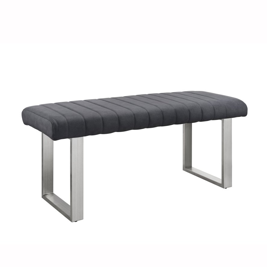 Classic Furniture Athens - Low Bench (Dark Grey Faux Leather)