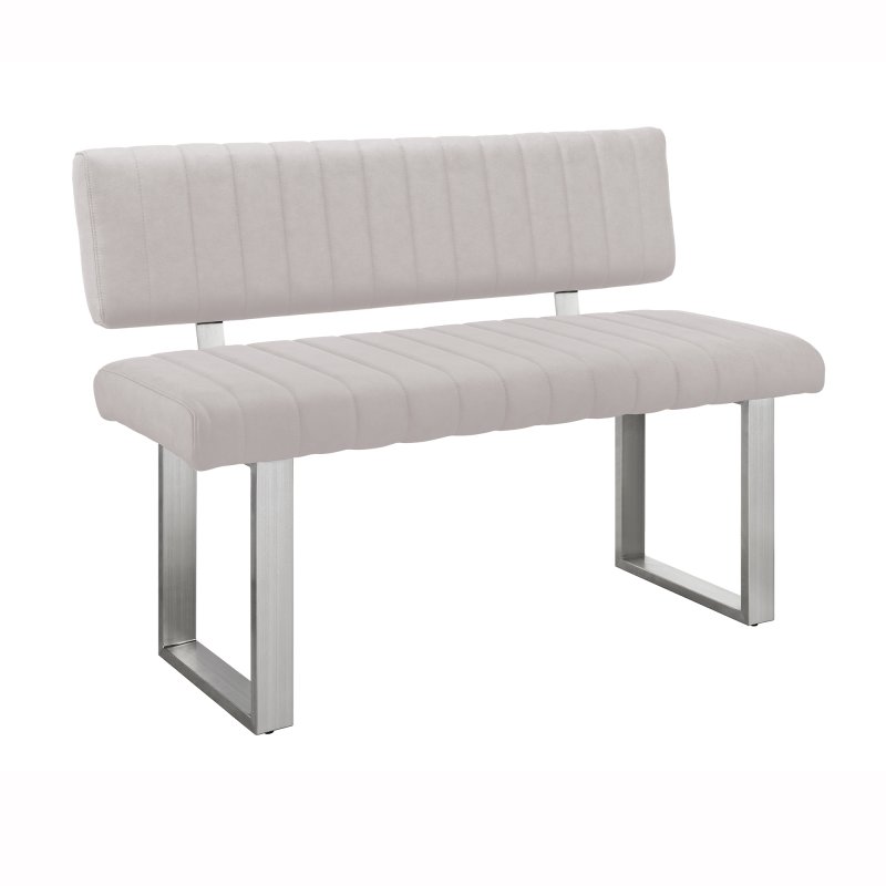 Classic Furniture Athens - Side Bench (Light Grey PU)