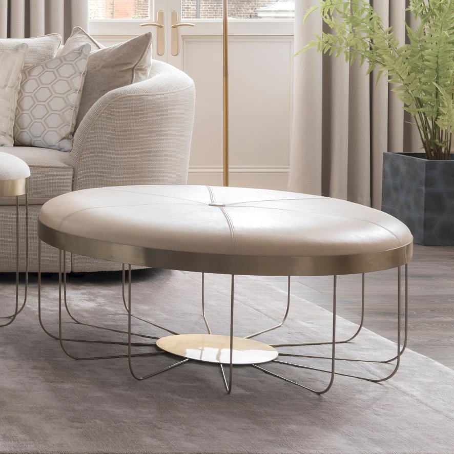 Duresta Lewis Footstool Roomes Furniture Interiors