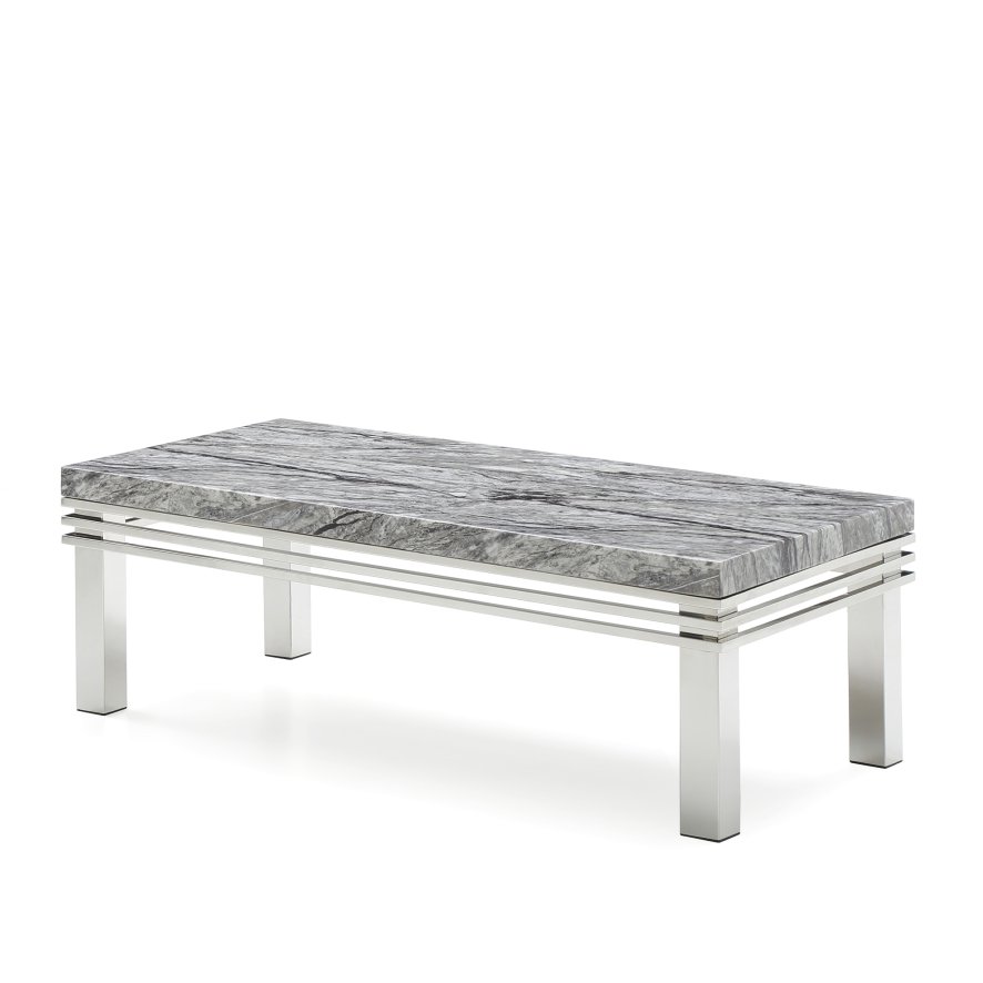 Value Mark Furniture Mercury - Coffee Table (Grey Marble)