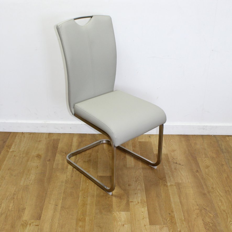 Furniture Link Coppinger - Dining Chair(Grey Faux Leather)