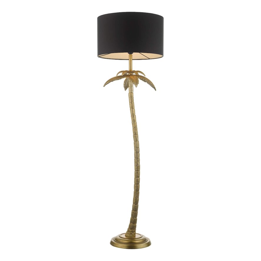 Dar - Coco Floor Lamp With Shade (Antique Gold) Dar - Coco Floor Lamp With Shade (Antique Gold)