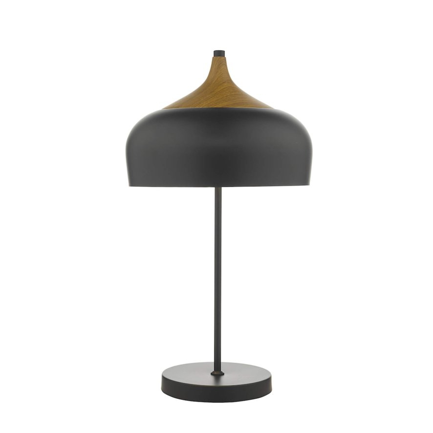 Dar Lighting Dar - Gaucho 2 Light Table Lamp Black