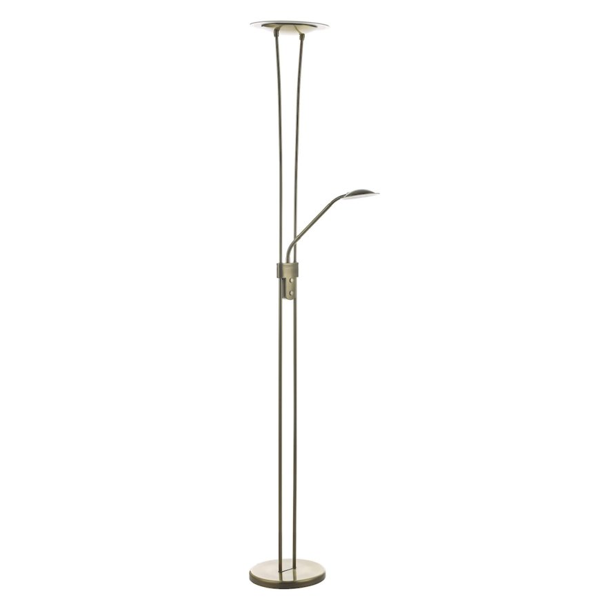 Dar Lighting Dar - Hahn Mother Child Floor Lamp Antique Brass LED