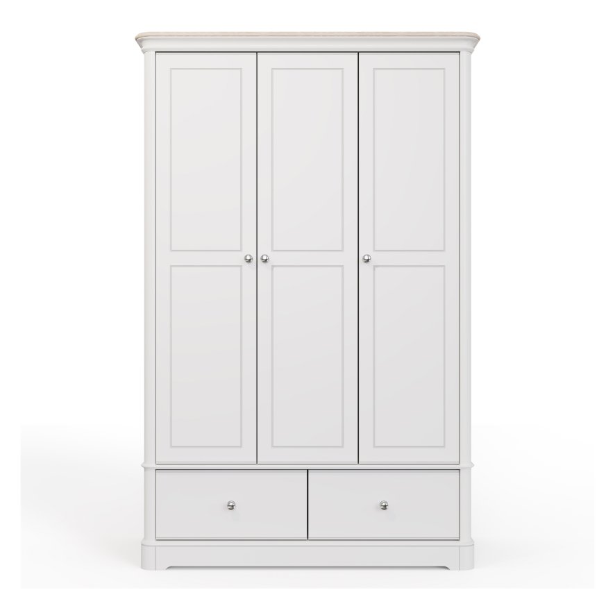 Hill and Hunter Chartwell Bedroom - Triple door Wardrobe with Drawers