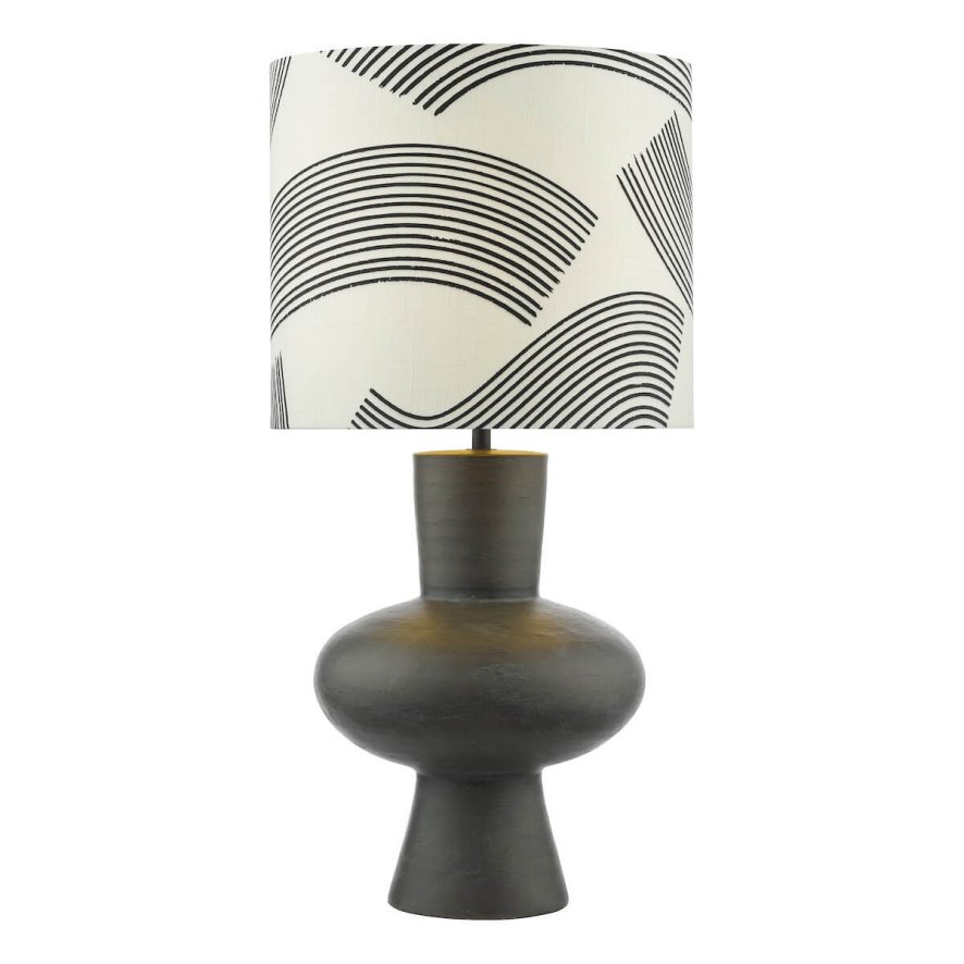 Dar Lighting Dar - Miho Table Lamp Black/Bronze With Shade