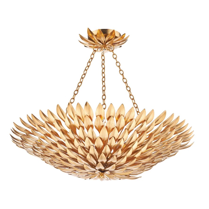 Dar Lighting Dar - Volcano 5 Light Pendant Gold