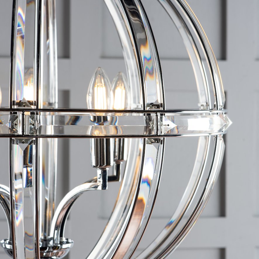 Laura Ashley Aidan 3 Light Globe Chandelier • Roomes Furniture