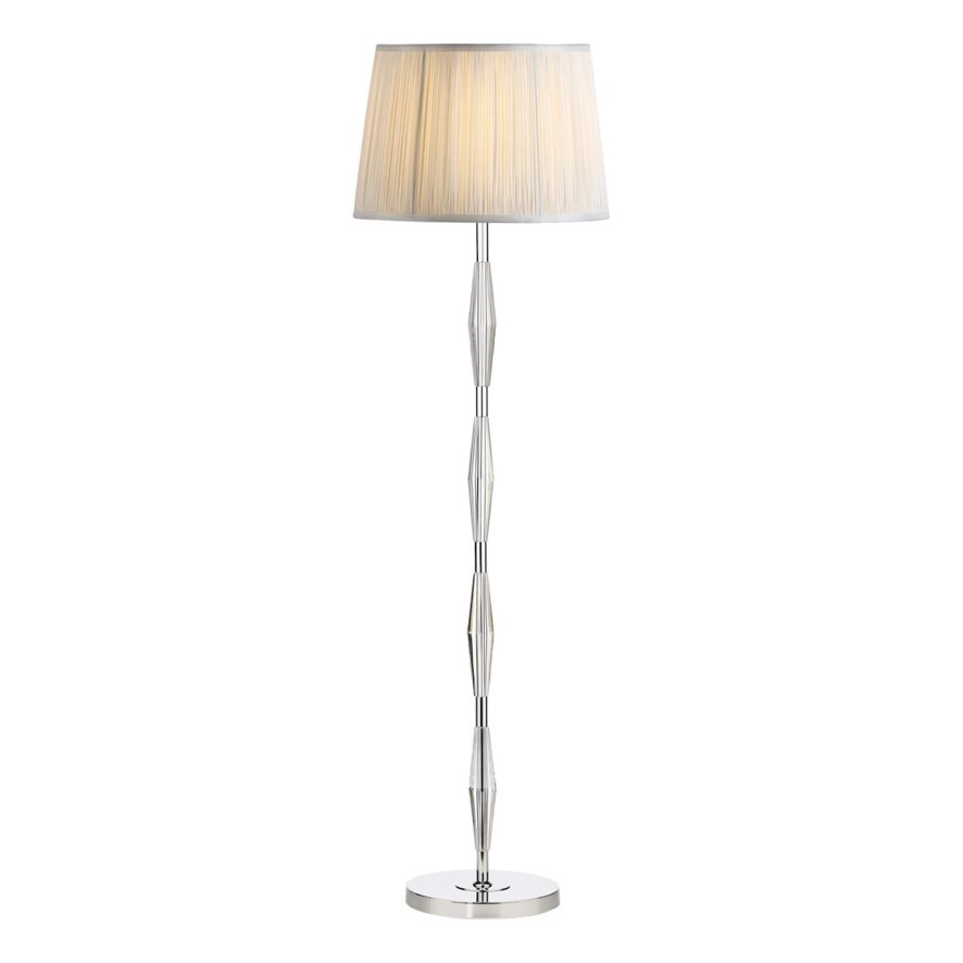 Laura Ashley Laura Ashley - Blake Floor Lamp Polished Chrome Crystal Base Only