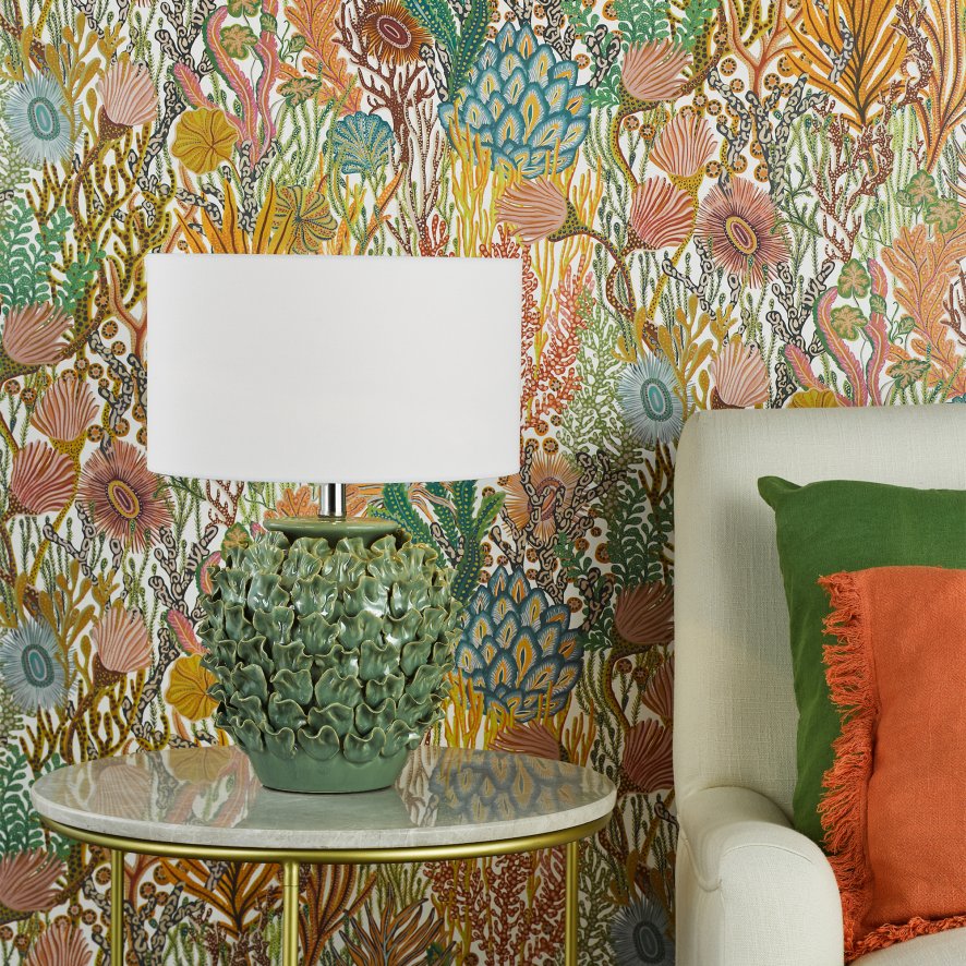 Dar Lighting Dar - Ailsa Ceramic Table Lamp Green Base Only