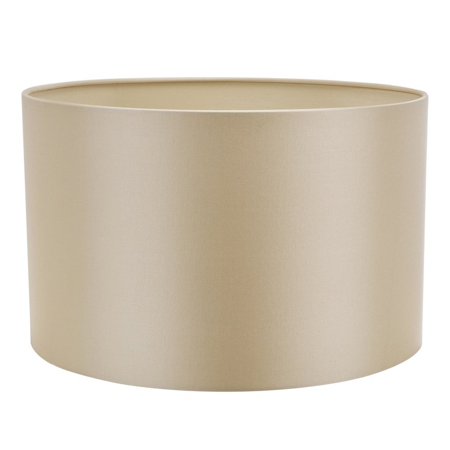 Dar Lighting Dar - Lyris Taupe Cotton Drum Shade (40cm)