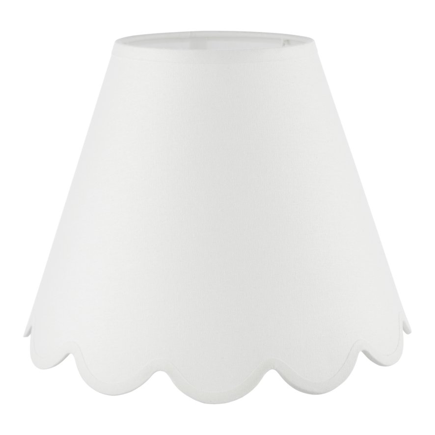 Dar Lighting Dar - Nerita Ivory Linen Tapered drum Shade 30cm
