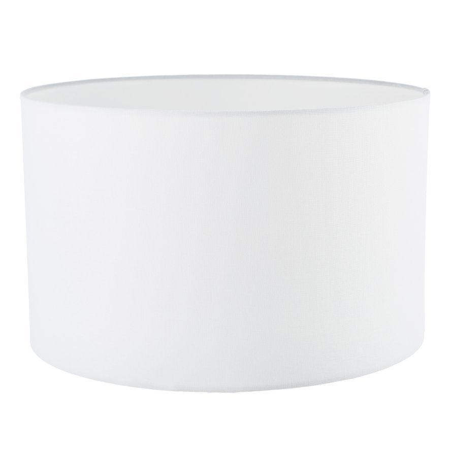 Dar Lighting Dar - Pyramid White Linen Drum Shade 40cm
