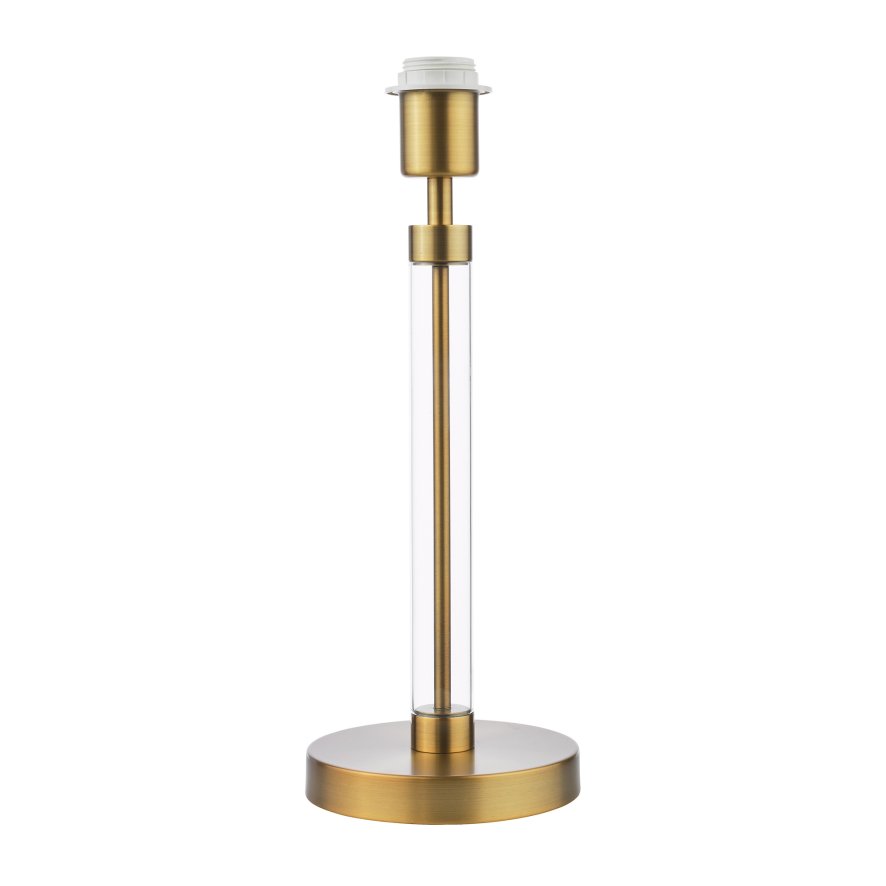 Dar Lighting Dar - Sylvester Table Lamp Antique Brass and Glass Base Only
