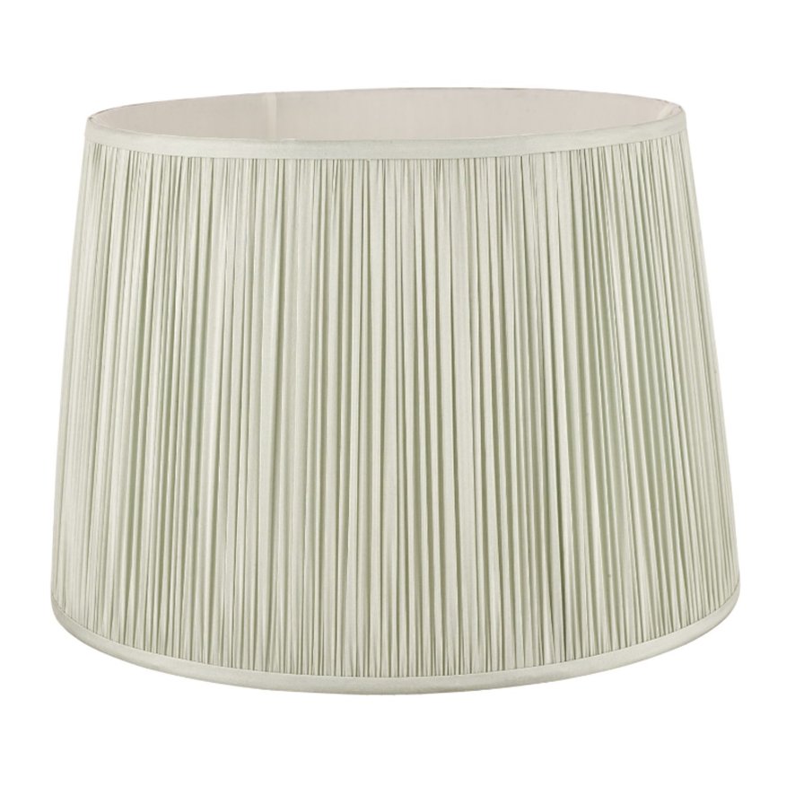 Laura Ashley Lighting Laura Ashley - Hemsley Silk Shade Sage 40.5cm/16 inch