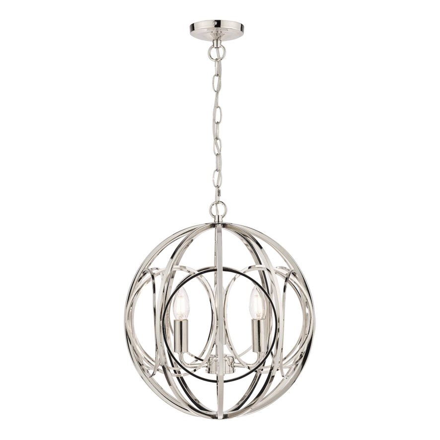 Laura Ashley Laura Ashley - Orbital 3lt Pendant Polished Nickel