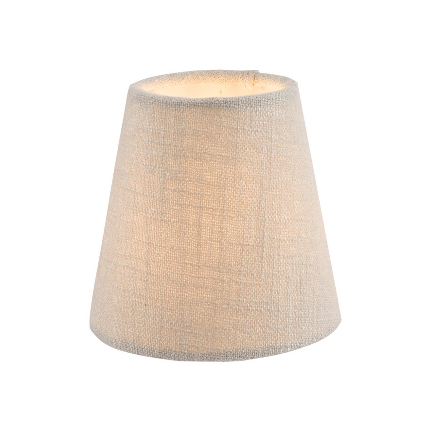 Laura Ashley Laura Ashley - Bacall Linen Empire Drum Shade Silver (5 inch)