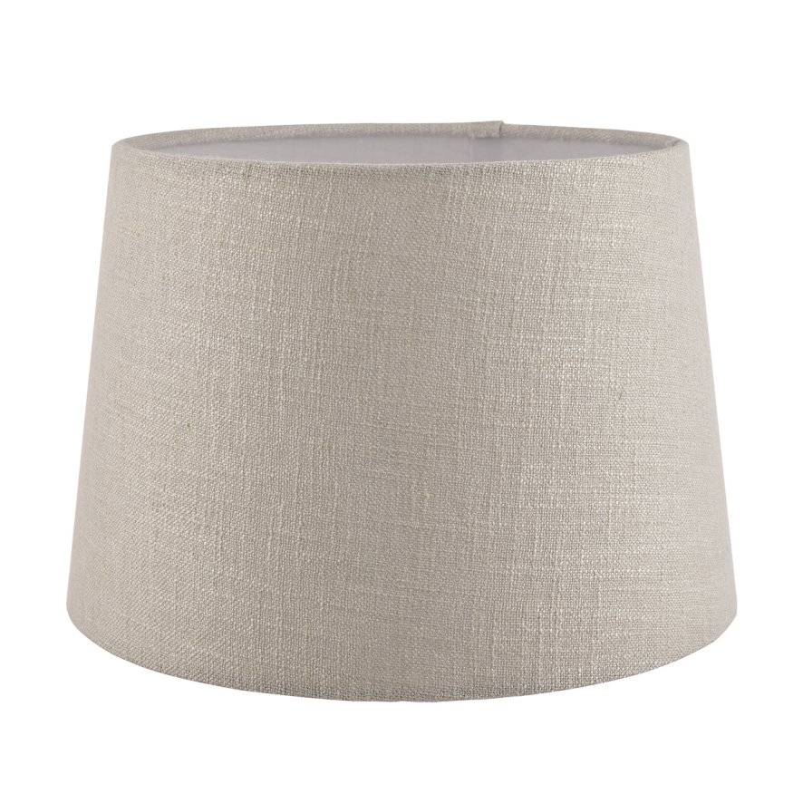 Laura Ashley Laura Ashley - Bacall Linen Shade Silver (14inch)