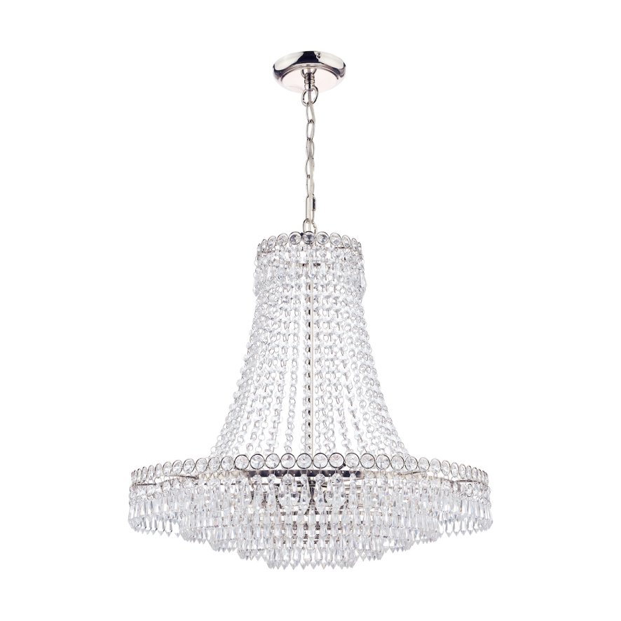 Laura Ashley Laura Ashley - Enid Grand 5 Light Chandelier Polished Cut Glass