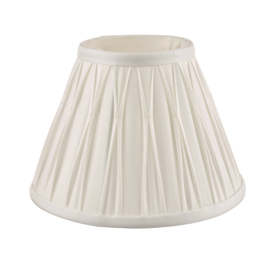 Laura Ashley Laura Ashley - Fenn Silk Shade White (8 inch)