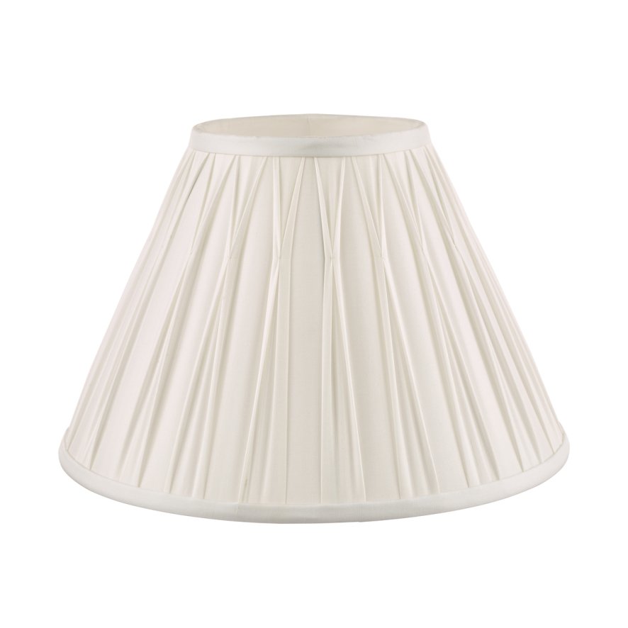 Laura Ashley Laura Ashley - Fenn Silk Shade White (10 inch)