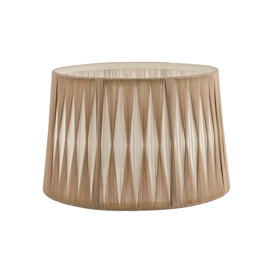 Laura Ashley Laura Ashley - Gathered Pleat Cotton Shade Natural (12 inch)