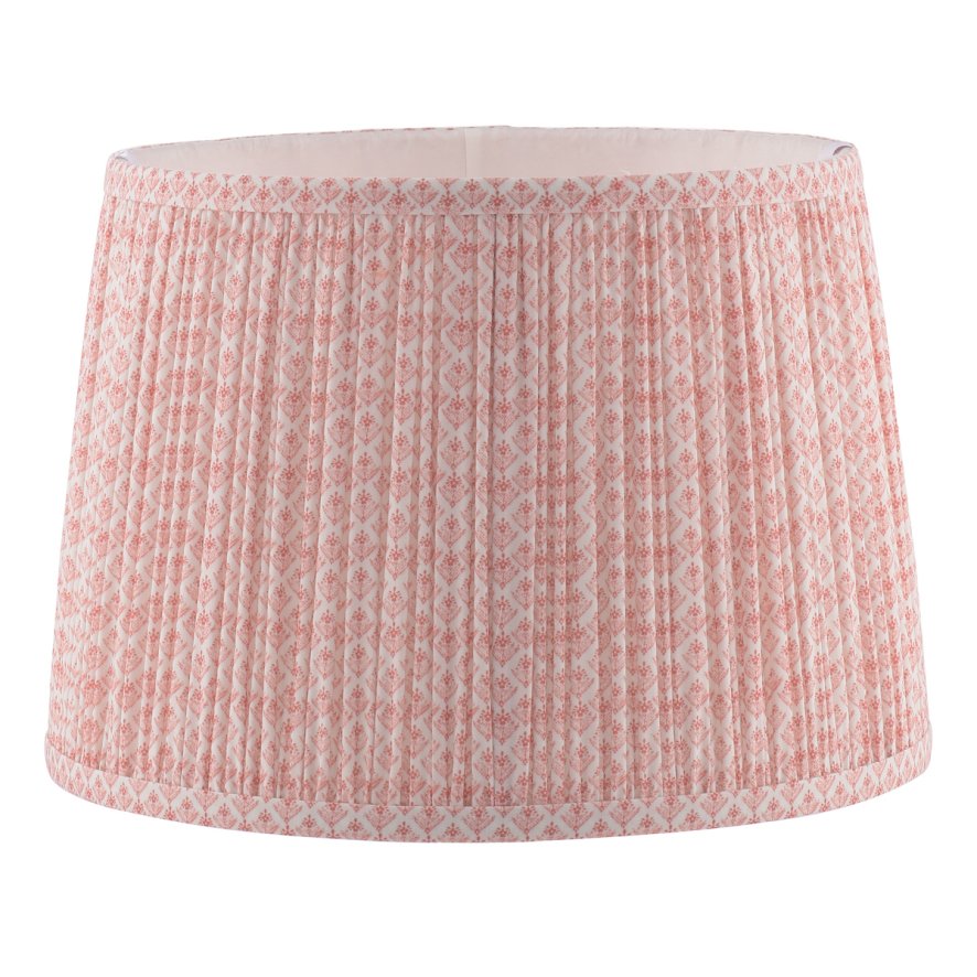 Laura Ashley Laura Ashley - Gwendolen Pink Pattern Cotton Shade (12 inch)