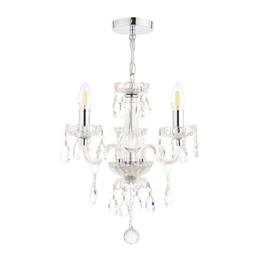 Laura Ashley Lighting Laura Ashley - Harriet 3 Light Crystal